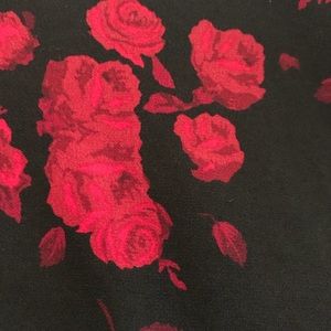 Michael Kors Tops - NWT Michael Kors Black Red Rose Top Michael Kors Tops - NWT Michael Kors Black Red Rose Top